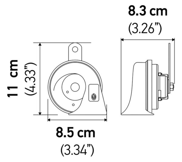 Hella 007424801 Accessory Horn - Image 2