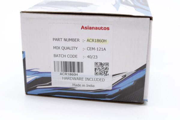 Asianautos ACR1860H Premium Ceramic Disc Brake Pad Set - Image 2