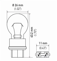 Hella 3157 Turn Signal Light Bulb - Image 2