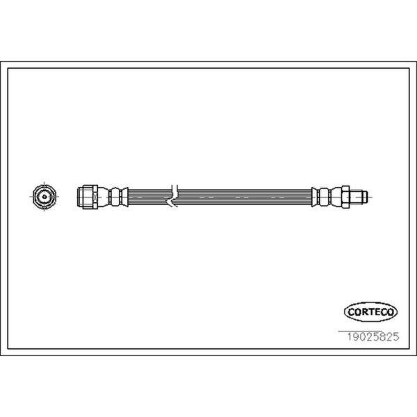 Corteco 19025825 Brake Hydraulic Hose