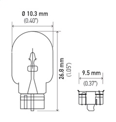 Hella 194 Turn Signal Light Bulb - Image 2