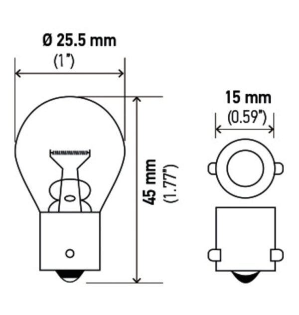Hella 7506 Turn Signal Light Bulb - Image 2