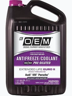Recochem 86-324POEMVW Antifreeze + Coolant Violet European Vehicles