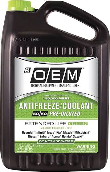 Recochem 86-384GROEMH Engine Coolant Formulated For Asian Vehicles Green 50/50
