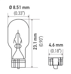 Hella 24 Turn Signal Light Bulb - Image 2