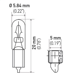 Hella 2721 Turn Signal Light Bulb - Image 2
