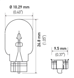 Hella 2825 Turn Signal Light Bulb - Image 3