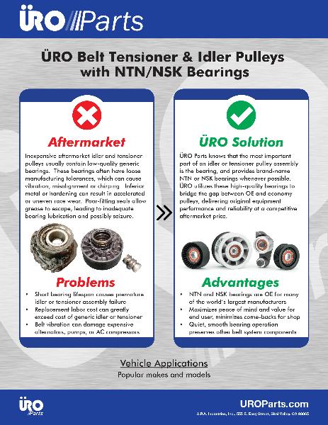 URO Parts 31216198 Acc. Belt Idler Pulley - Image 2