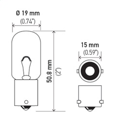 Hella 3497 Turn Signal Light Bulb - Image 2