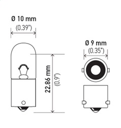 Hella 3796 Standard Series Incandescent Miniature Light Bulb - Image 2