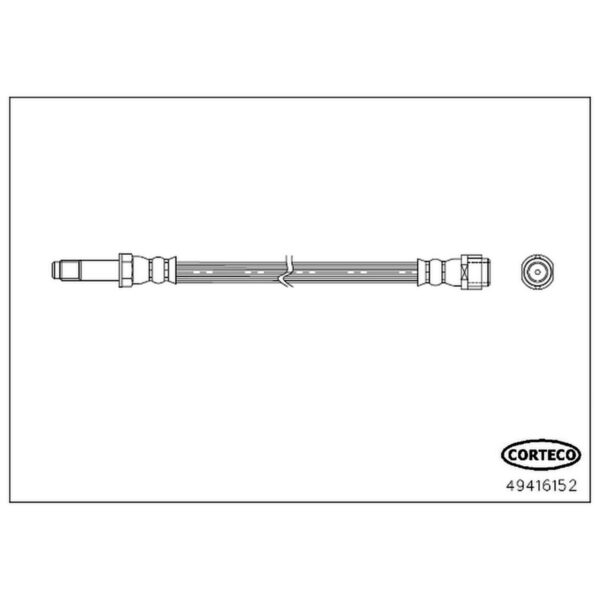 Corteco 49416152 Brake Hydraulic Hose