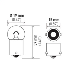 Hella 5627 Instrument Panel Light Bulb - Image 2