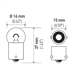 Hella 67 Turn Signal Light Bulb - Image 2