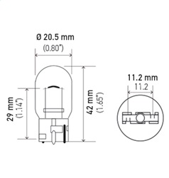 Hella 7440NA Turn Signal Light Bulb - Image 2