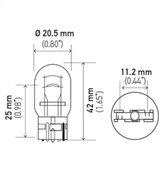 Hella 7443 Turn Signal Light Bulb - Image 2