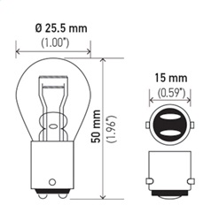 Hella 7534 Turn Signal Light Bulb - Image 2