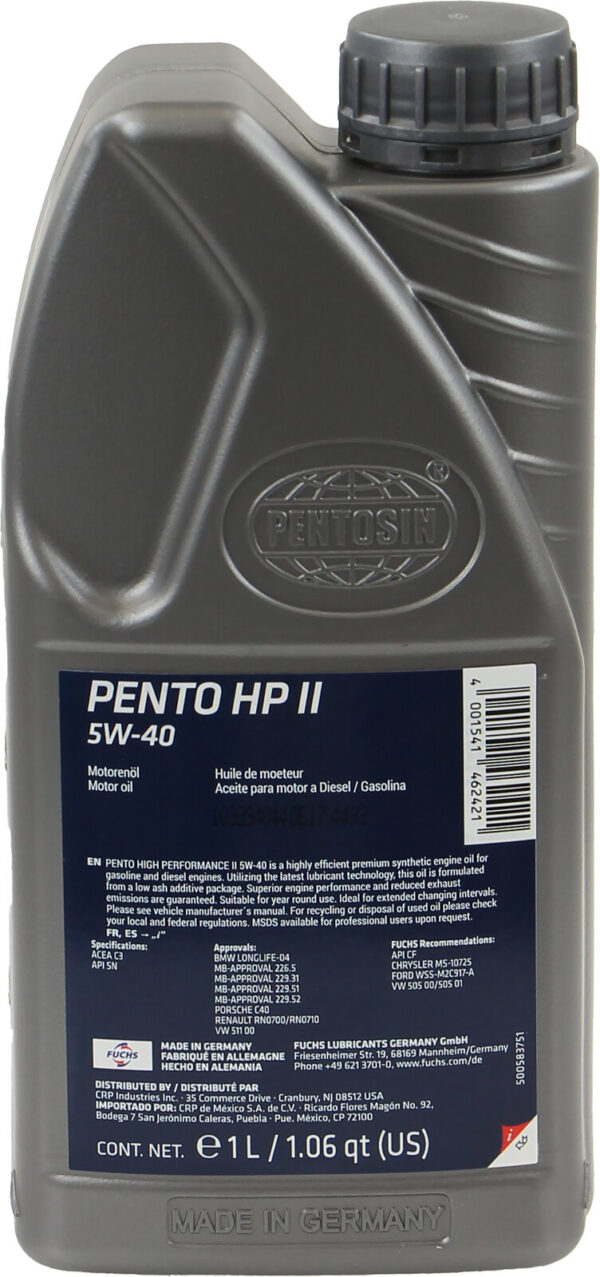 Pentosin 8042107 Pento HP II 5W-40