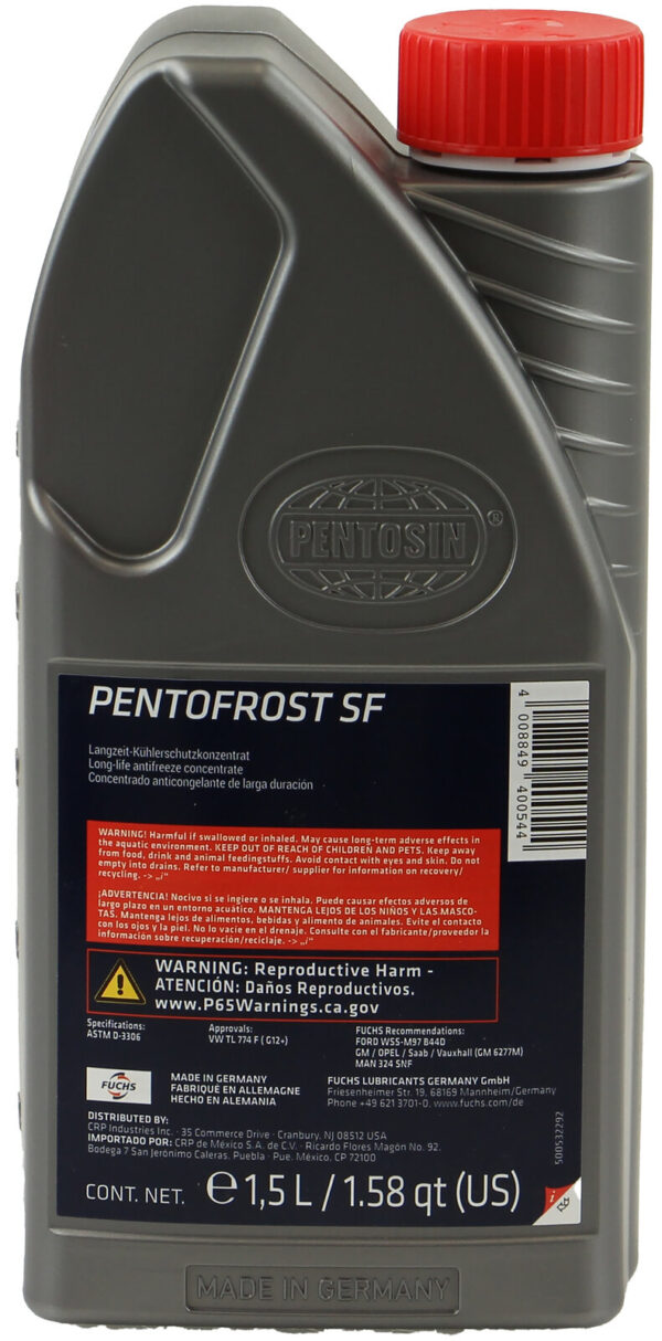 Pentosin 8114107 Pentofrost SF Antifreeze without silicates