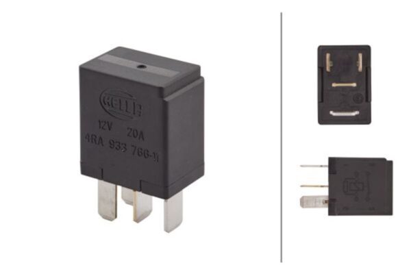 Hella 933766111 RELAY MICRO 12V 20A SPST RES - Image 2