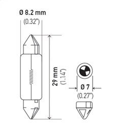 Hella DE3021 Turn Signal Light Bulb - Image 2