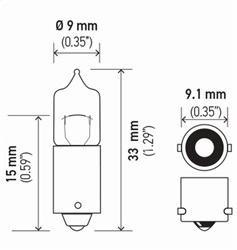 Hella H10W Turn Signal Light Bulb - Image 2