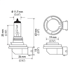 Hella H11 Daytime Running Light Bulb - Image 3