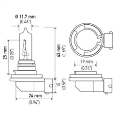 Hella H9 Multi-Purpose Light Bulb - Image 2